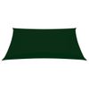 Toldo De Vela Rectangular Tela Oxford Verde Oscuro 3,5x5 M