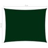 Toldo De Vela Rectangular Tela Oxford Verde Oscuro 3,5x5 M