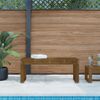 Vidaxl Banco De Jardín Madera Maciza De Pino Marrón Miel 110x38x45 Cm