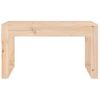 Vidaxl Banco De Jardín Madera Maciza De Pino 80x38x45 Cm Marrón