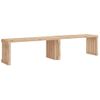 Vidaxl Banco De Jardín Extensible Madera Maciza Pino 212,5x40,5x45 Cm Marrón