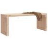 Vidaxl Banco De Jardín Extensible Madera Maciza Pino 212,5x40,5x45 Cm Marrón