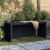 Vidaxl Banco De Jardín Extensible Madera Pino Negro 212,5x40,5x45 Cm