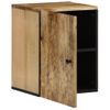 Vidaxl Armario De Baño De Pared Madera Maciza De Mango 38x33x48 Cm Marrón