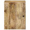 Vidaxl Armario De Baño De Pared Madera Maciza De Mango 38x33x48 Cm Marrón