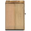 Vidaxl Armario De Baño De Pared Madera Maciza De Mango 38x33x48 Cm Marrón