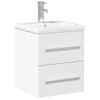 Vidaxl Mueble De Baño Con Lavabo Integrado Blanco