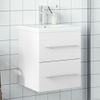 Vidaxl Mueble De Baño Con Lavabo Integrado Blanco