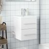 Vidaxl Mueble De Baño Con Lavabo Integrado Blanco