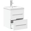 Vidaxl Mueble De Baño Con Lavabo Integrado Blanco