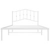 Vidaxl Estructura De Cama De Metal Con Cabecero Blanco 100x200 Cm