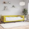 Vidaxl Sofá Cama Con Colchón Terciopelo Amarillo 100x200 Cm