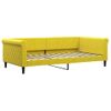 Vidaxl Sofá Cama Con Colchón Terciopelo Amarillo 100x200 Cm