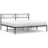 Vidaxl Estructura De Cama Con Cabecero Metal Negro 200x200 Cm