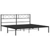 Vidaxl Estructura De Cama Con Cabecero Metal Negro 200x200 Cm