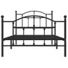 Vidaxl Estructura De Cama Con Cabecero Y Estribo Metal Negro 100x190cm