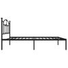 Vidaxl Estructura De Cama Con Cabecero Metal Negro 75x190 Cm