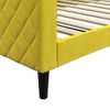 Vidaxl Sofá Cama Terciopelo Amarillo 100x200 Cm