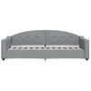 Vidaxl Sofá Cama Con Colchón Tela Gris Claro 80x200 Cm