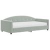 Vidaxl Sofá Cama Con Colchón Terciopelo Gris Claro 100x200 Cm