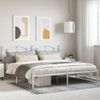 Vidaxl Estructura De Cama Con Cabecero Metal Blanca 200x200 Cm