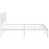 Vidaxl Estructura De Cama Con Cabecero Metal Blanca 200x200 Cm