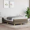 Vidaxl Cama Box Spring Con Colchón Tela Gris Taupe 120x190 Cm Gris Topo