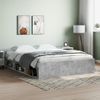 Vidaxl Estructura De Cama Gris Hormigón 150x200 Cm