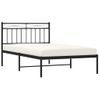 Vidaxl Estructura De Cama Con Cabecero Metal Negro 107x203 Cm