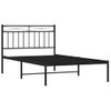 Vidaxl Estructura De Cama Con Cabecero Metal Negro 107x203 Cm