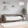 Vidaxl Sofá Cama Con Colchón Tela Gris Taupe 90x200 Cm Gris Topo