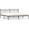 Vidaxl Estructura De Cama Con Cabecero Metal Negro 200x200 Cm