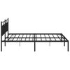 Vidaxl Estructura De Cama Con Cabecero Metal Negro 200x200 Cm