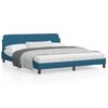 Vidaxl Estructura De Cama Con Cabecero Terciopelo Azul 180x200 Cm