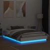 Vidaxl Estructura De Cama Con Luces Led Blanco 150x200 Cm