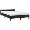 Vidaxl Estructura De Cama Con Cabecero Terciopelo Negro 120x190 Cm