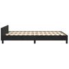 Vidaxl Estructura De Cama Con Cabecero Terciopelo Negro 120x190 Cm