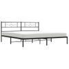 Vidaxl Estructura De Cama Con Cabecero Metal Negro 200x200 Cm