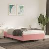 Vidaxl Estructura De Cama Terciopelo Rosa 120x190 Cm