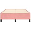 Vidaxl Estructura De Cama Terciopelo Rosa 120x190 Cm