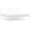 Vidaxl Estructura De Cama Con Cabecero Metal Blanca 200x200 Cm