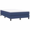 Vidaxl Cama Box Spring Con Colchón Tela Azul 120x190 Cm