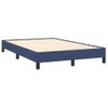 Vidaxl Cama Box Spring Con Colchón Tela Azul 120x190 Cm