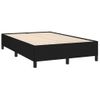 Vidaxl Cama Box Spring Con Colchón Y Luces Led Tela Negro 120x190 Cm