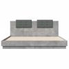 Vidaxl Cama Con Cabecero Madera De Ingeniería Gris Hormigón 160x200 Cm