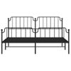 Vidaxl Estructura De Cama Cabecero Y Estribo Metal Negro 160x200 Cm