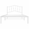 Vidaxl Estructura De Cama De Metal Con Cabecero Blanco 107x203 Cm