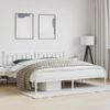 Vidaxl Estructura De Cama Con Cabecero Metal Blanca 200x200 Cm