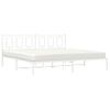 Vidaxl Estructura De Cama Con Cabecero Metal Blanca 200x200 Cm