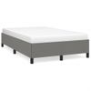 Vidaxl Estructura De Cama Tela Gris Oscuro 120x190 Cm